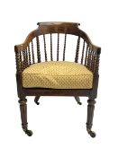 William IV rosewood tub armchair