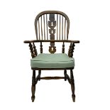 Late 19th century Yorkshire Windsor armchair