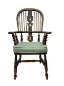 Late 19th century Yorkshire Windsor armchair