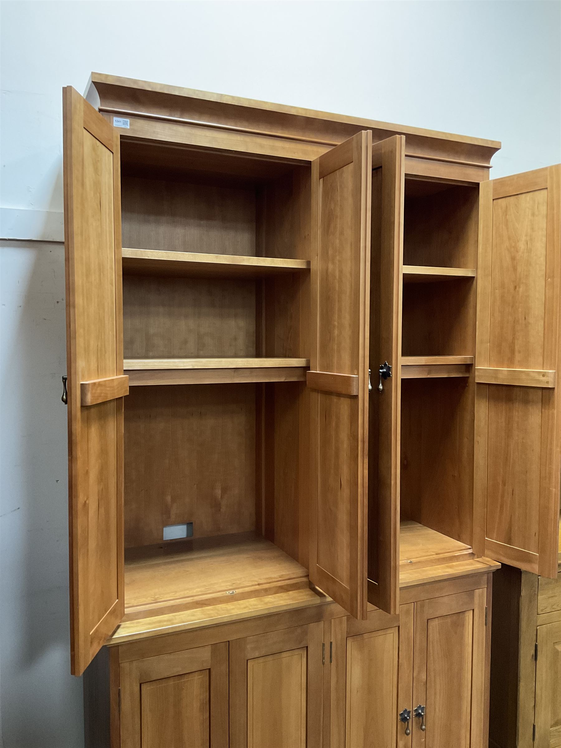 American cherry wood wall unit - Image 4 of 5