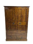 Laura Ashley - 'Garrat Dark Chestnut' double wardrobe