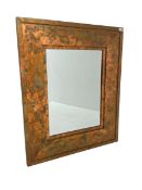 Copper framed mirror