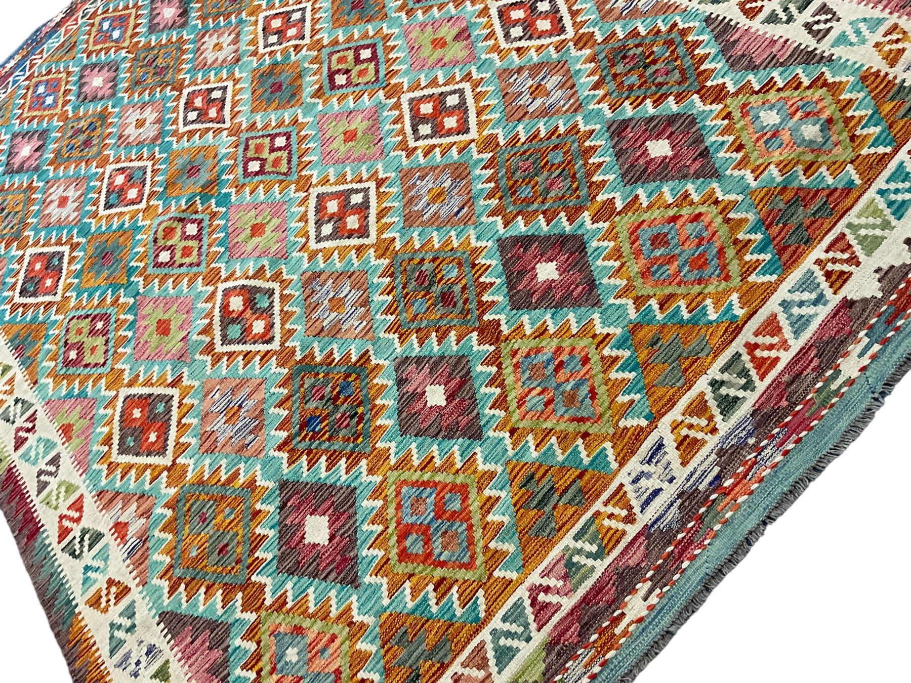 Anatolian Turkish Kilim multi-colour rug - Image 4 of 7