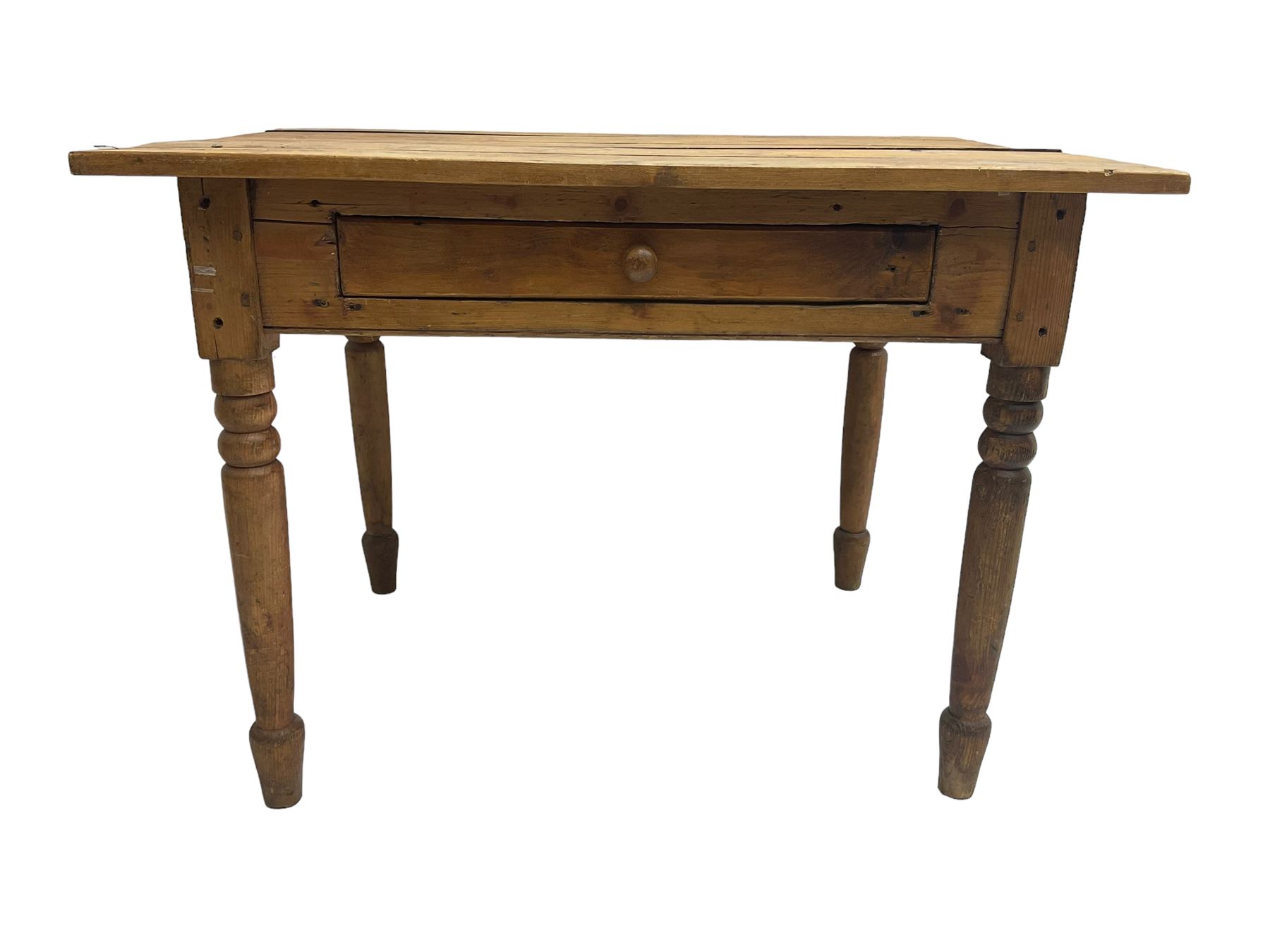 Traditional pine side table