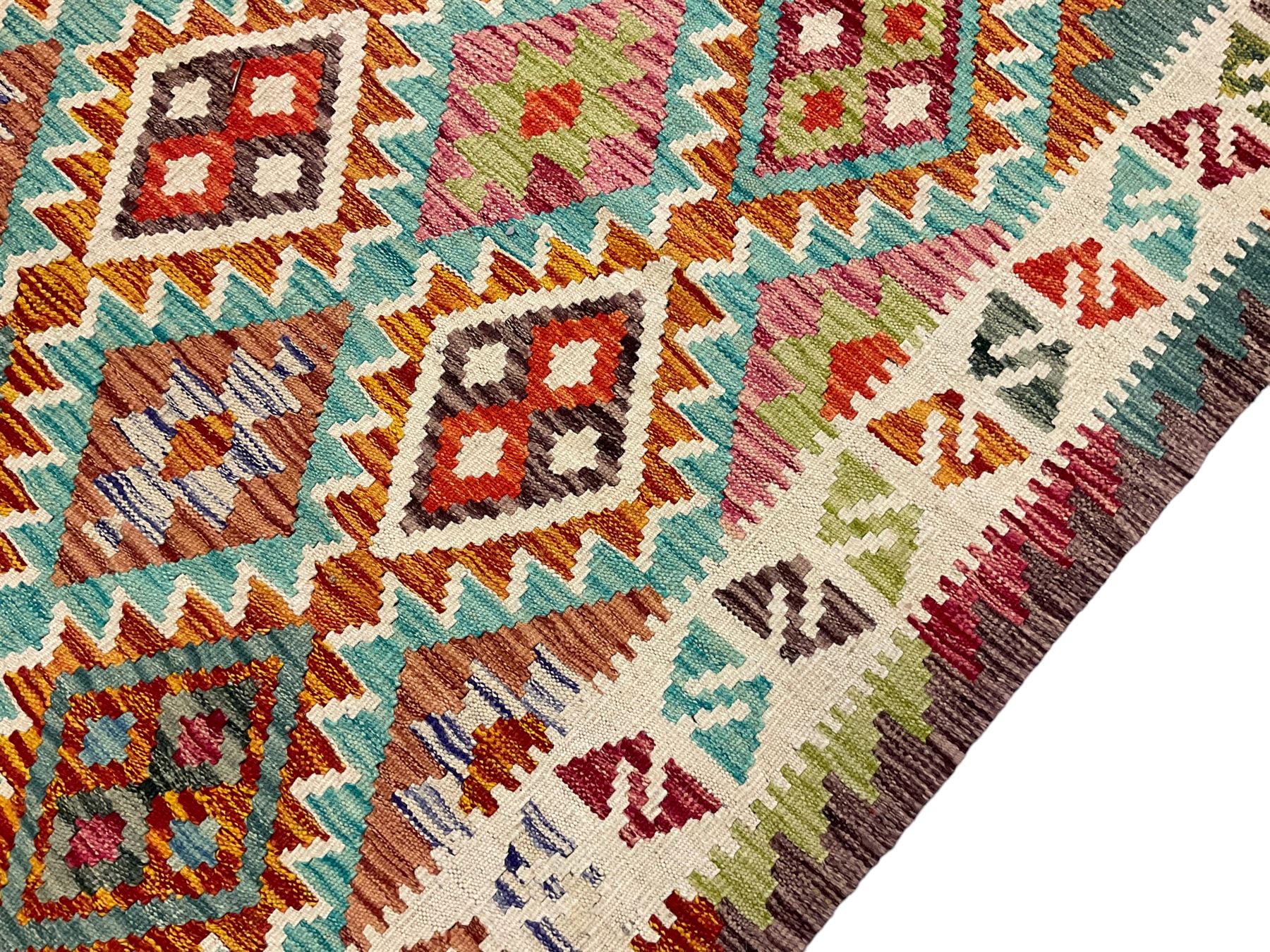 Anatolian Turkish Kilim multi-colour rug - Image 5 of 7