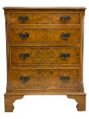 George III design walnut straight-front chest