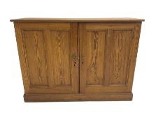 19th century pitch pine farmhouse cupboard