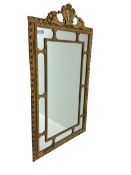 Victorian design gilt framed wall mirror