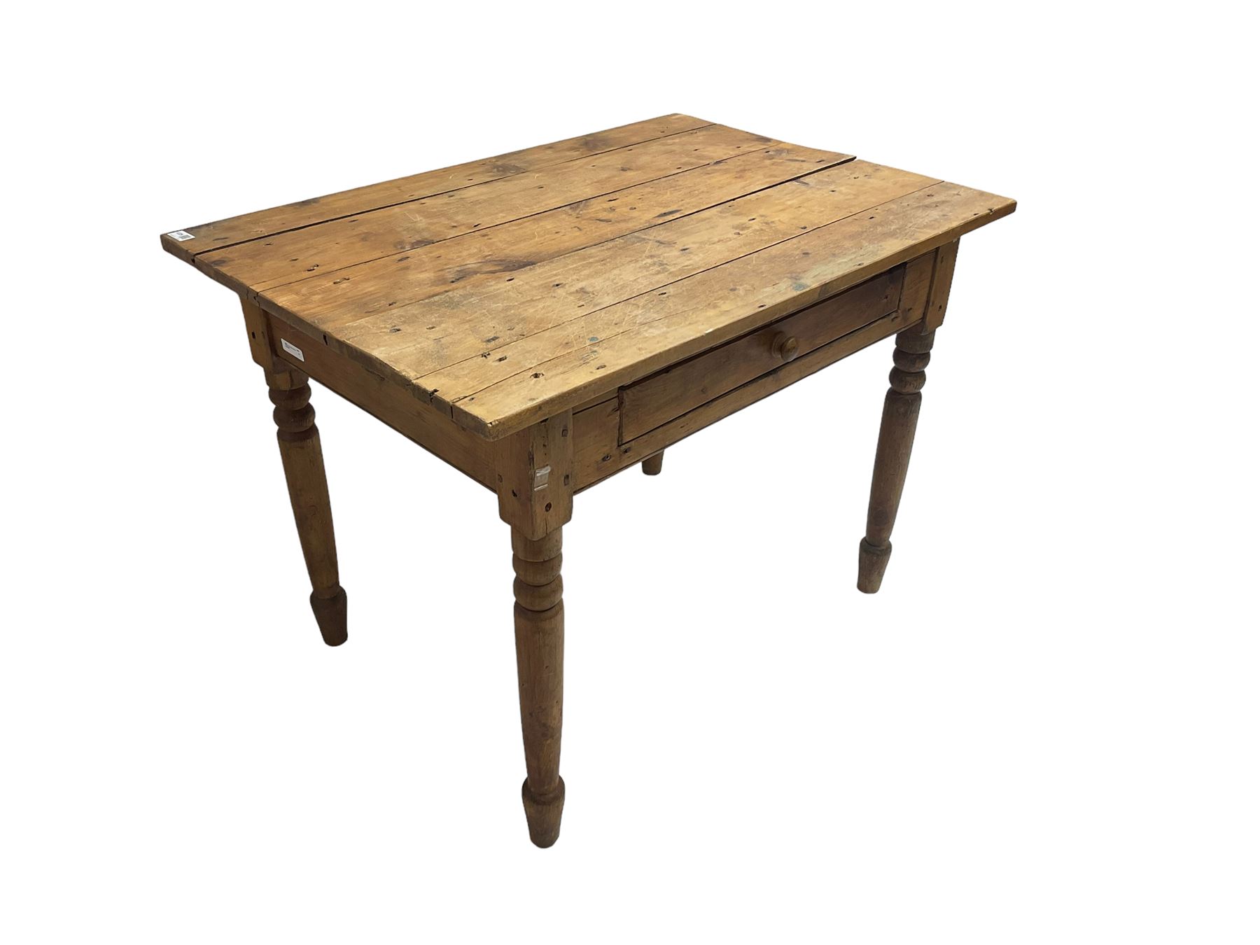 Traditional pine side table - Image 4 of 6