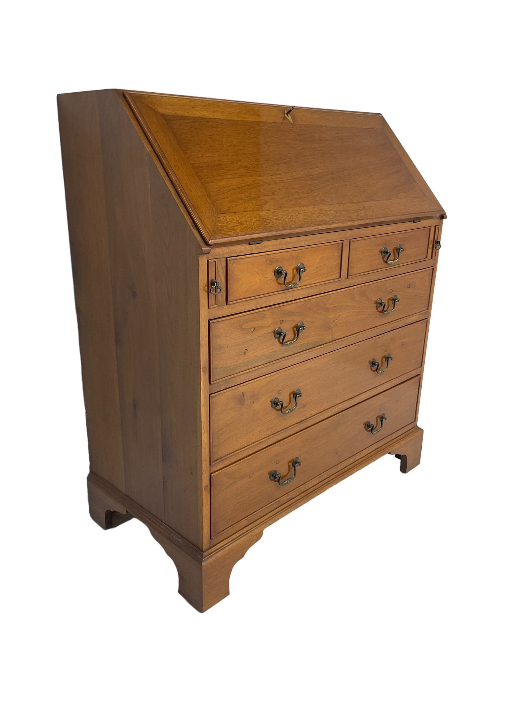 Georgian design mahogany bureau - Image 2 of 7