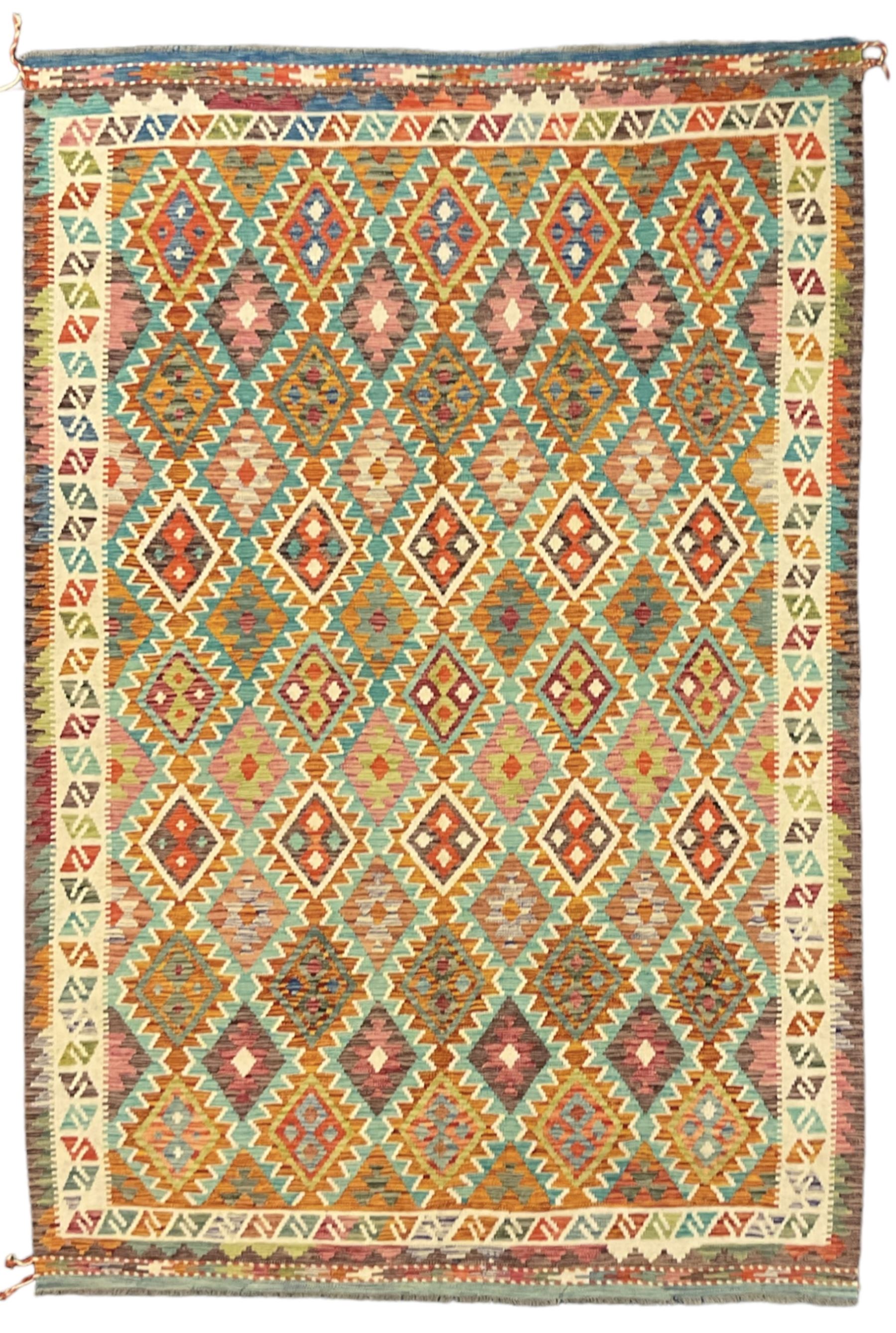 Anatolian Turkish Kilim multi-colour rug - Image 7 of 7