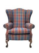 Georgian design wingback armchair