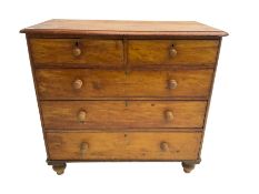 Late 19th century waxed pine chest