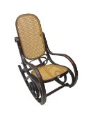 Early 20th century Michael Thonet design bentwood rocking chair