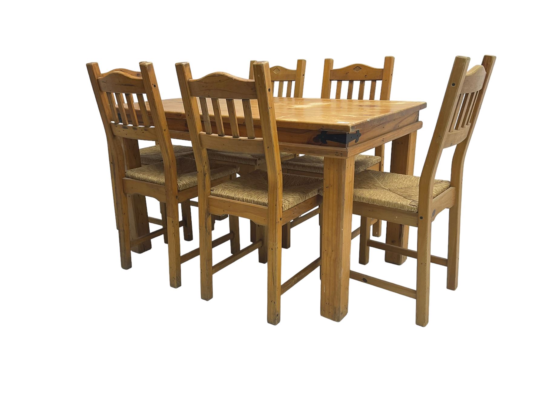 Traditional pine dining table