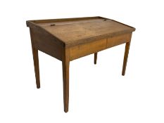 Late 19th century walnut school desk