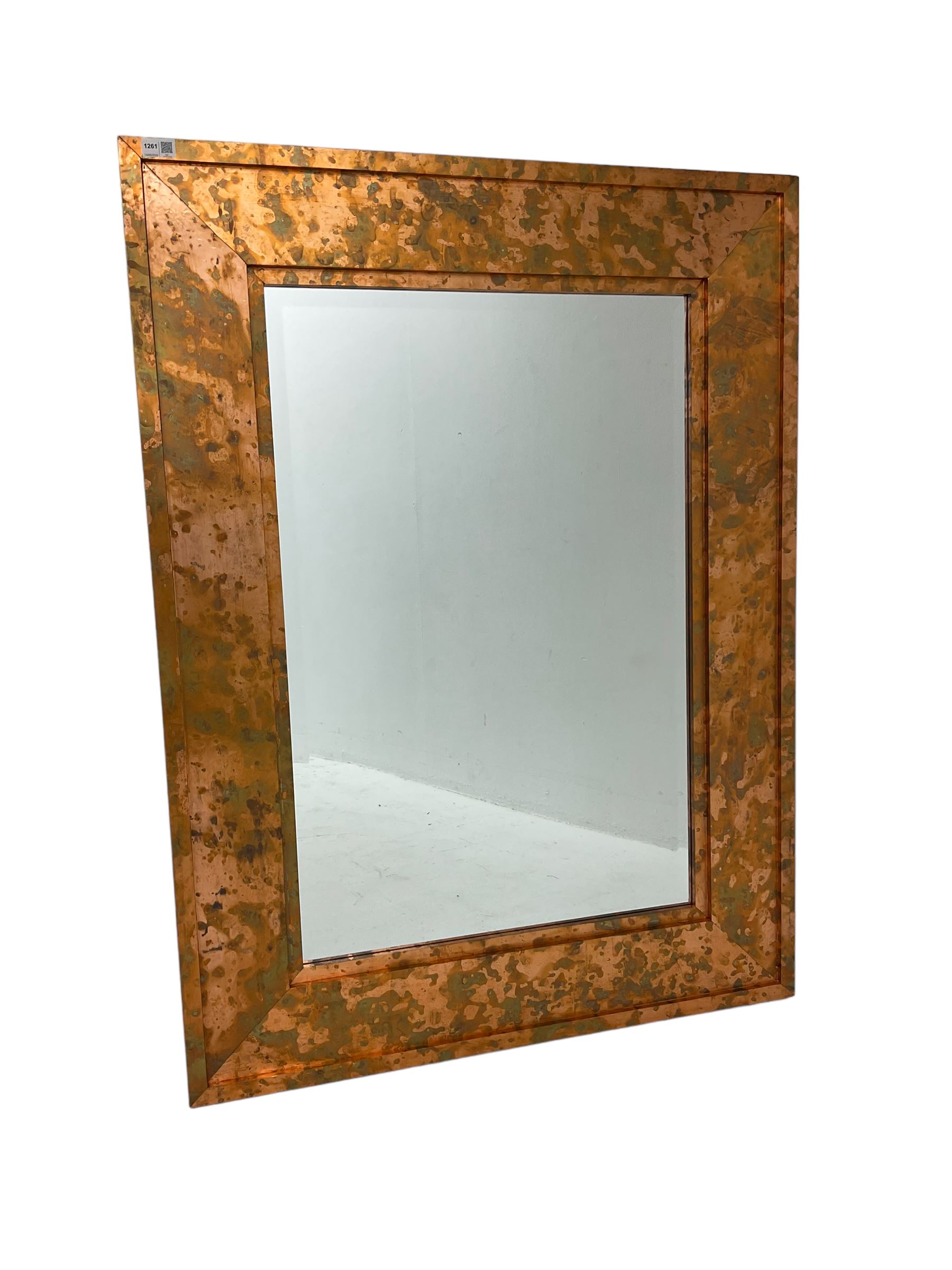 Large copper framed mirror - Image 5 of 5