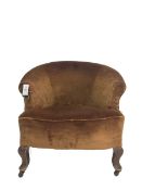 Early 20th century tub shaped armchair