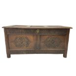 18th century oak blanket chest or coffer