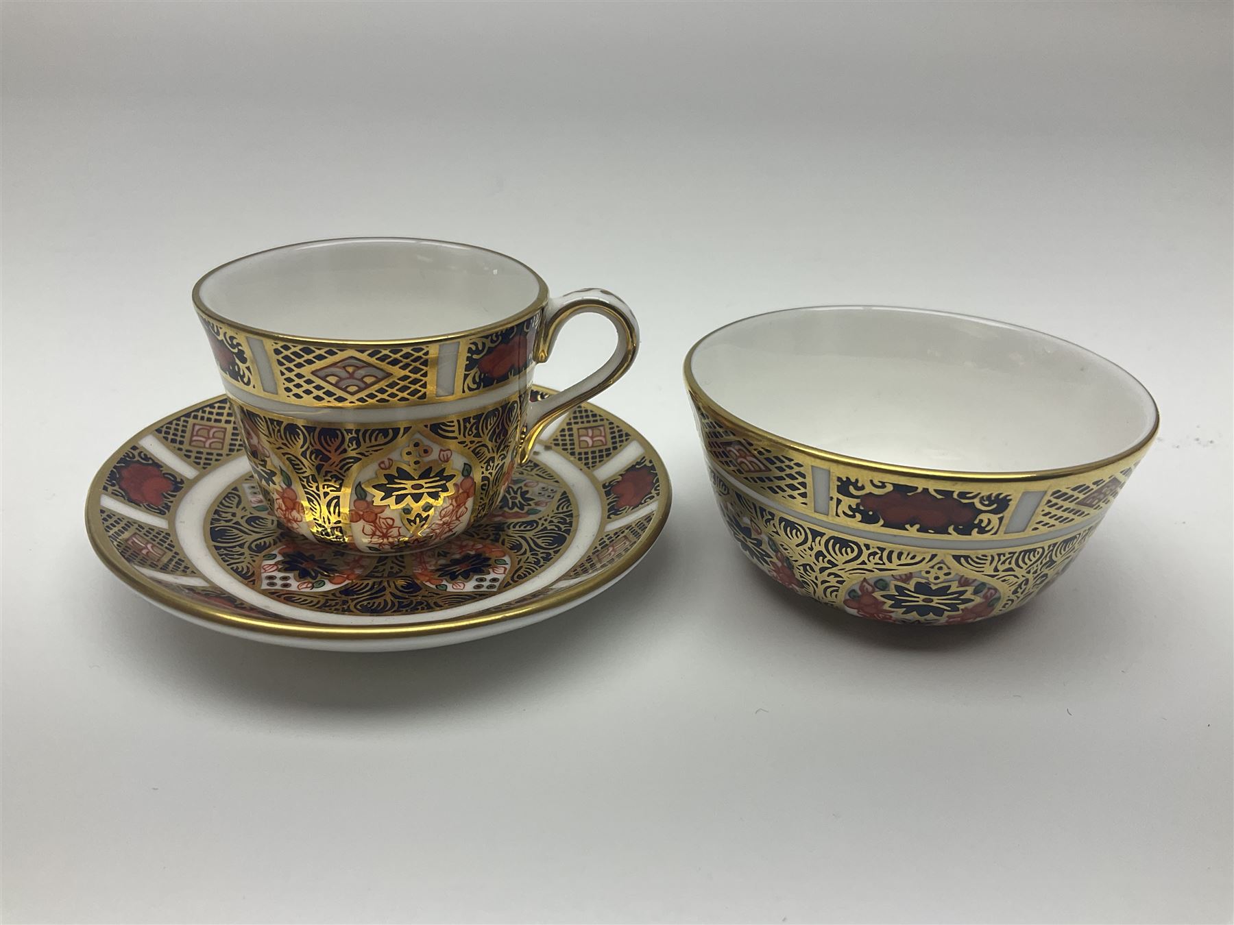 Royal Crown Derby Imari pattern miniature tea set - Image 8 of 10