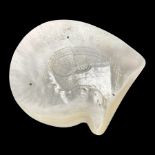 Mother of pearl shell dish