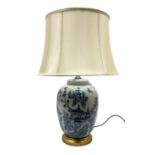 Table lamp of baluster form
