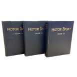 Twelve bound volumes of MotorSport