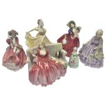 Six Royal Doulton figures