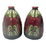 Pair Minton secessionist vases