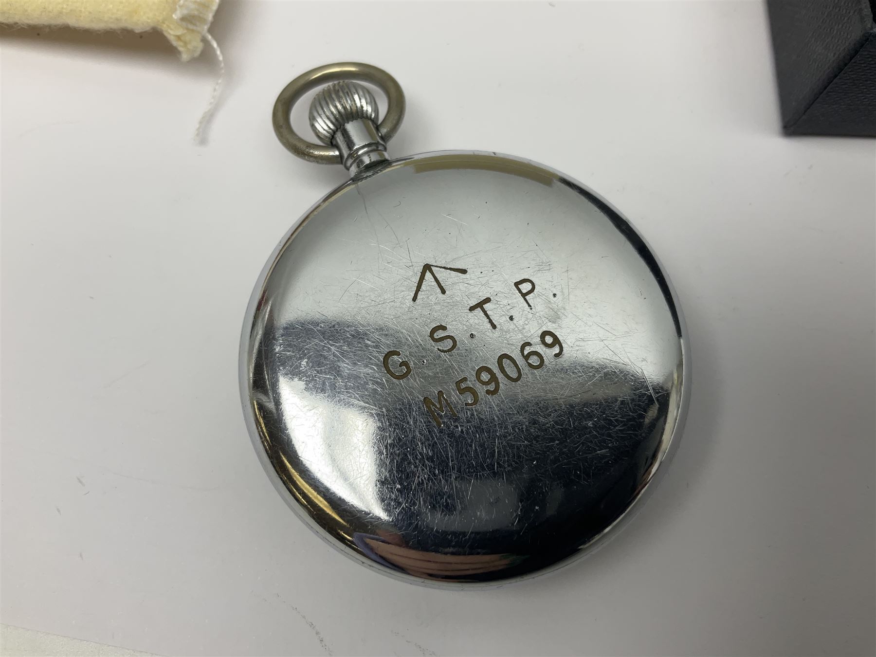 Cyma Military issue pocket keyless lever pocket watch - Image 4 of 9