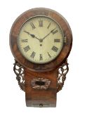 English - 19th century 8-day Fusee wall clock in a mahogany case