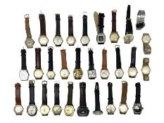 Collection of thirty wristwatches including Lucerne