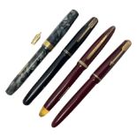 Four fountain pens