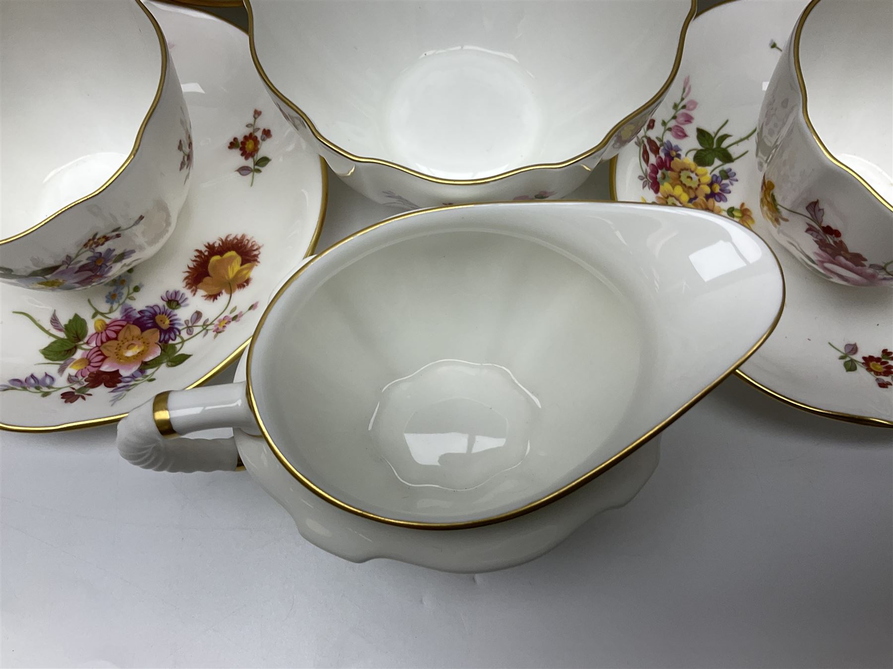 Royal Crown Derby Posies pattern tea service for six - Image 3 of 16