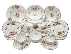 Royal Crown Derby Posies pattern tea service for six