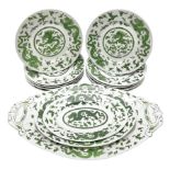 Set of eleven early 20th century Limoges for Green & Abbott of Oxford Street plates