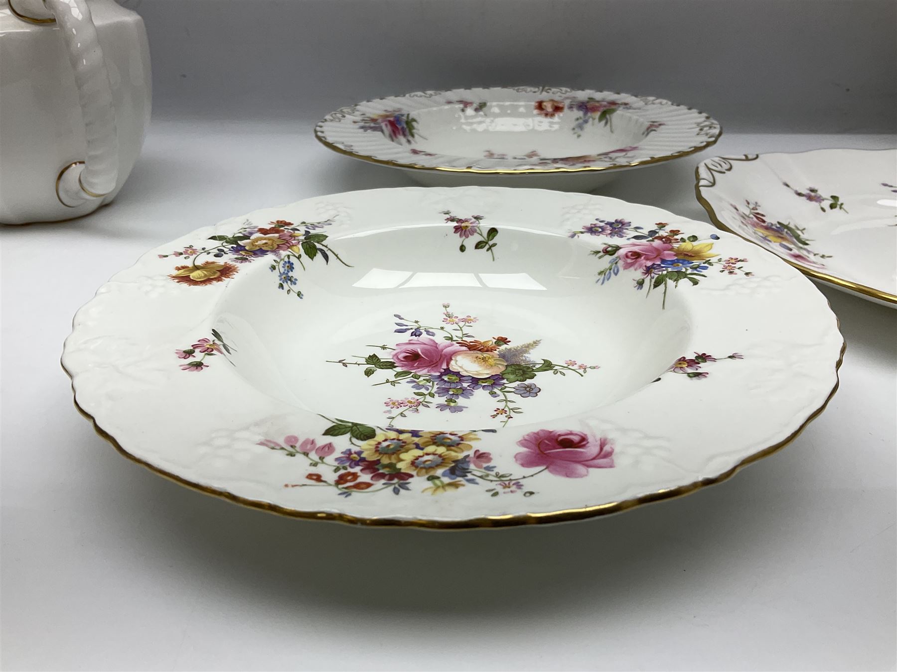 Royal Crown Derby Posies pattern tea service for six - Image 9 of 16