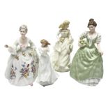 Four Royal Doulton figures