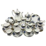 Royal Albert Moonlight Rose pattern tea and coffee service