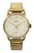 Rone gentleman's 9ct gold manual wind wristwatch