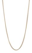 9ct gold curb link chain necklace