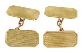 Pair of 9ct gold cufflinks