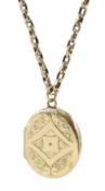 Victorian 9ct gold locket