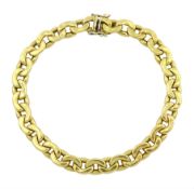 18ct gold curb link bracelet by Nicolis Cola