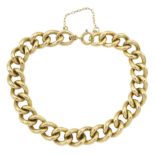 9ct gold curb link bracelet