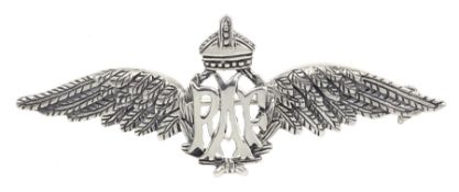 Silver reproduction RAF sweetheart brooch