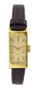 Omega ladies 18ct gold manual wind wristwatch