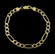 9ct Figaro link bracelet