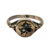 Late 19th/early 20th century 9ct rose gold signet ring