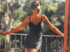 Fabian Perez (Argentinian 1967-): 'Saba in the Sun'